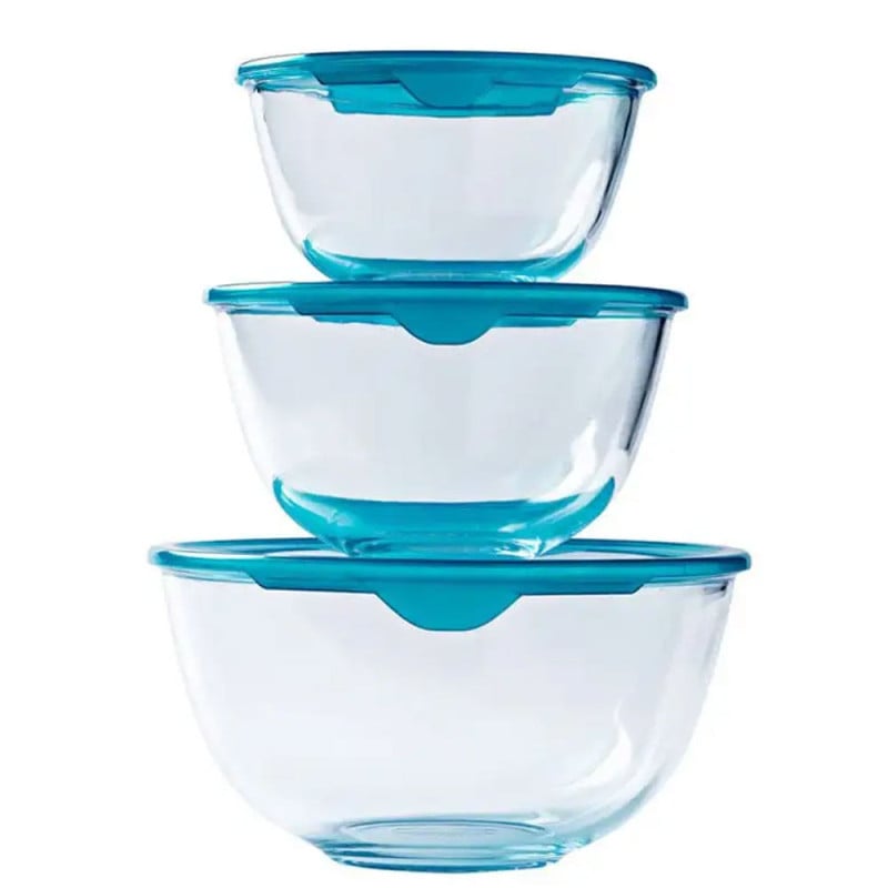 Miska żaroodporna 1100 ml salaterka 17 cm naczynie z pokrywką Cook&Enjoy Pyrex 179 P