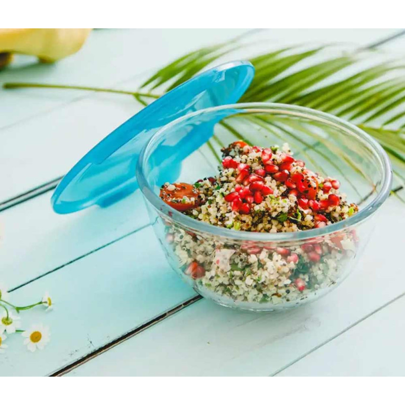 Miska żaroodporna 2000 ml salaterka 21 cm naczynie z pokrywką Cook&Enjoy Pyrex 180 P