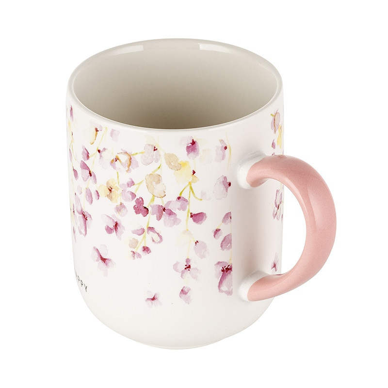 Serwis śniadaniowy porcelanowy Florina Kukkia 18 elementów zestaw talerzy dla 6 osób kwiaty