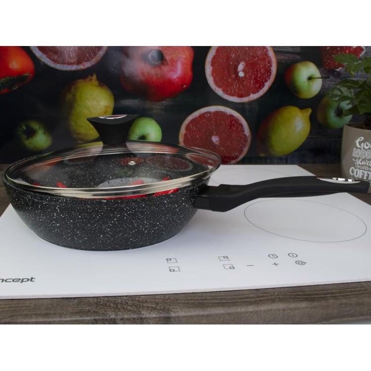 Patelnia z pokrywką Klausberg KB 7296 Granitowa indukcyjna 28 cm Patelnia z pokrywką Klausberg KB 7296 Granitowa indukcyjna 28 cm