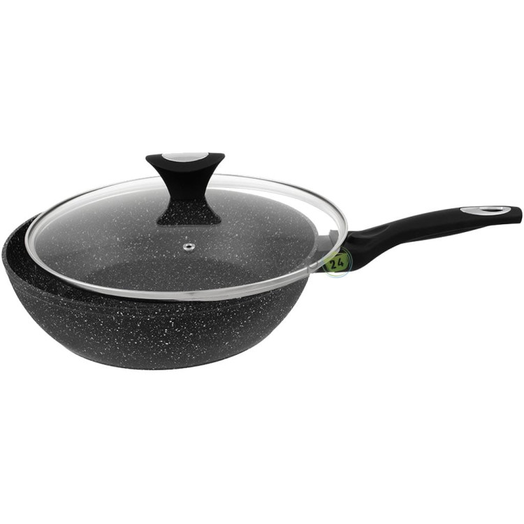 Patelnia Klausberg KB 7295 Granitowa indukcyjna z pokrywką 24 cm
