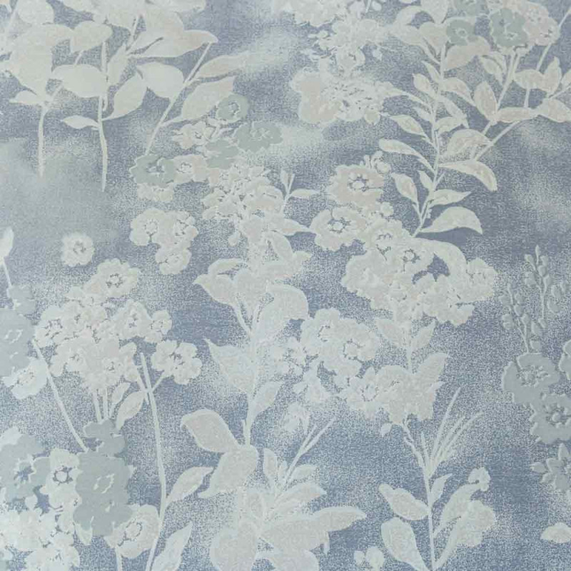 Pościel z falbanką 160x200 mikrofibra Cotton World 3 części szara w kwiaty 2915