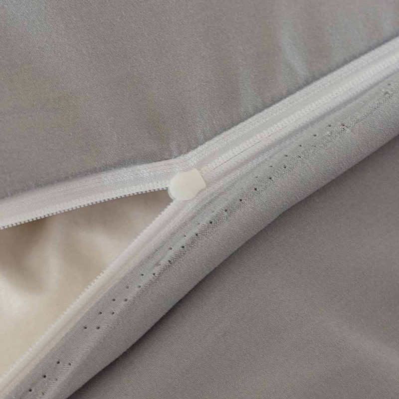 Pościel z falbanką 160x200 mikrofibra Cotton World 3 części szara w kwiaty 2915