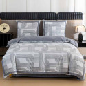 Pościel z lampasami 220x200 mikrofibra Cotton World 3 części FPD 2926