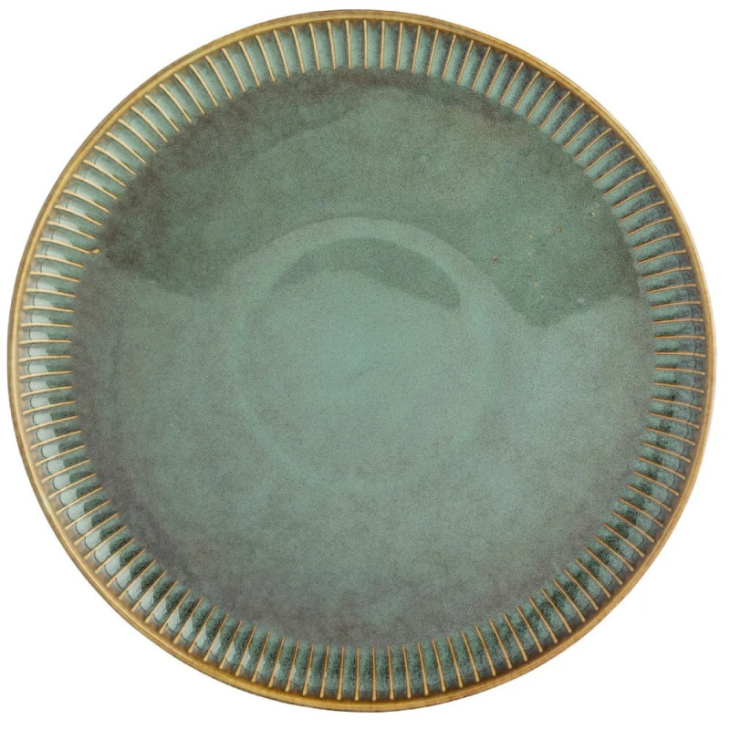 Serwis obiadowy porcelanowy Altom Sage 24 elementy zestaw talerzy dla 6 osób retro