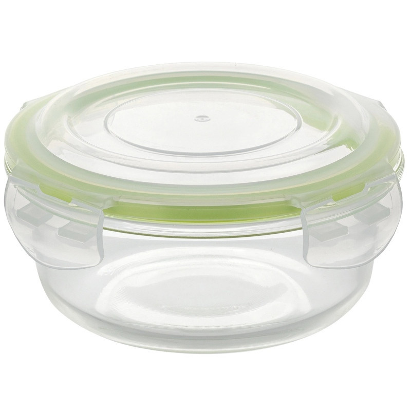 Szklany pojemnik 1750 ml na żywność jedzenie Florina Frigo pudełko z pokrywką śniadaniówka lunchbox okrągły hermet