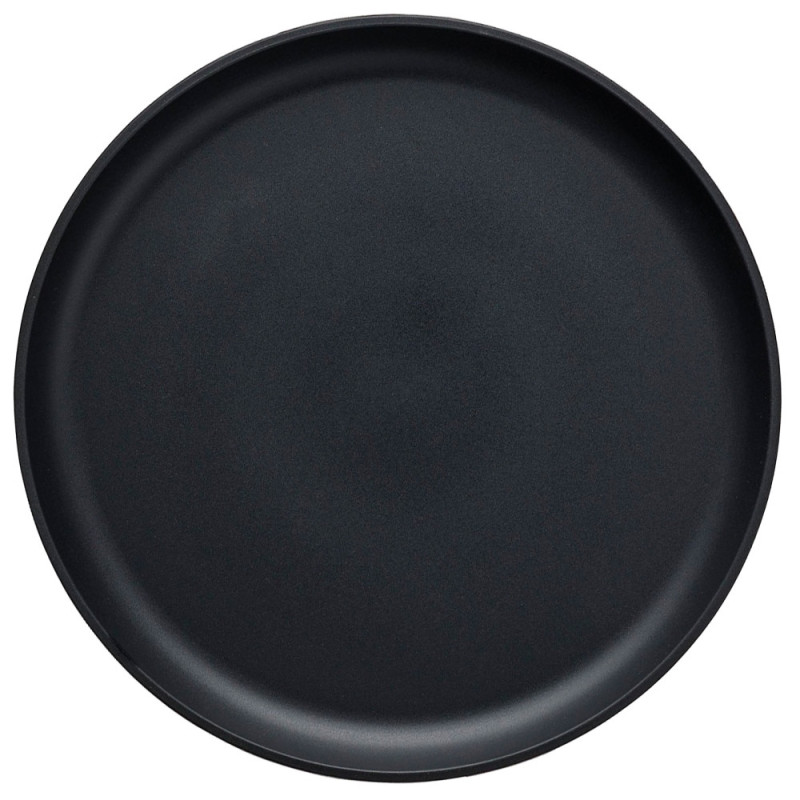 Serwis obiadowy porcelanowy MG Home Artena 18 elementów zestaw talerzy dla 6 osób czarny