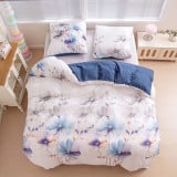 Pościel 200x220 bawełna satynowa dwustronna GierekHoff gruba 3 części GH 3050 kwiaty