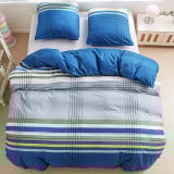 Pościel 200x220 bawełna satynowa dwustronna GierekHoff gruba 3 części GH 3056 krata