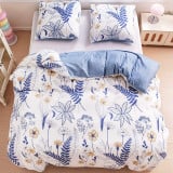 Pościel 200x220 bawełna satynowa dwustronna GierekHoff gruba 3 części GH 3059 kwiatki