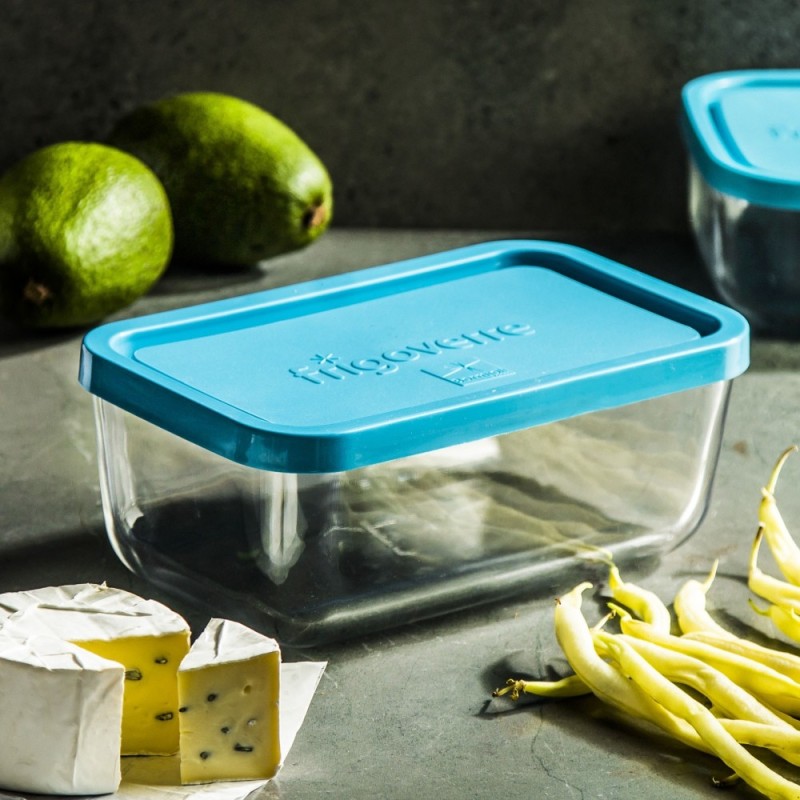 Pojemniki szklane zestaw 5 sztuk lunchbox Bormiolli Rocco Frigoverre żaroodporne hermetyczne