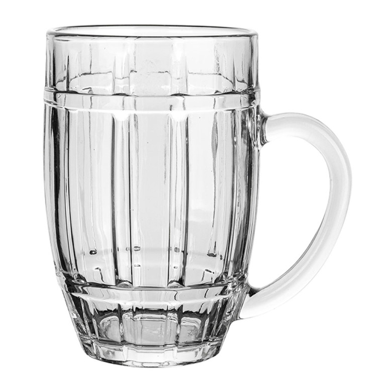 Kufle do piwa wysoki Florina Porter 500 ml z uchem szklany zestaw 6 sztuk