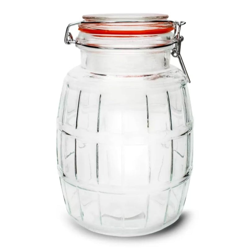 Słój szklany z klamrą 2200 ml słoik hermetyczny z uszczelką do przetworów Tragar 44026