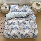 Pościel 160x200 bawełna satynowa dwustronna GierekHoff gruba 3 części GH 3086 kwiaty