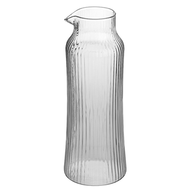 Karafka szklana 1100 ml do wody lemoniady szkło ryflowane Florina Michael