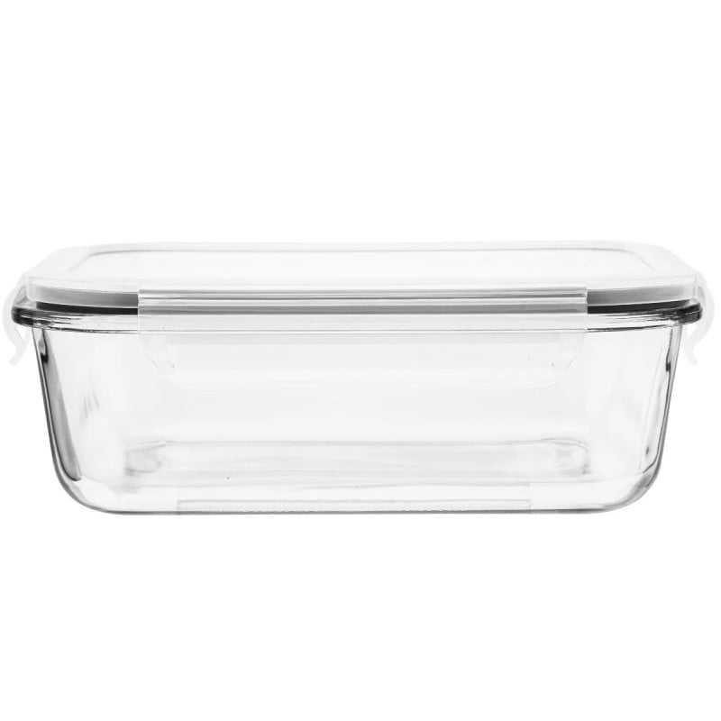 Pojemniki szklane 1500 ml prostokątne lunchbox Fresh zestaw 3 sztuki żaroodporne hermetyczne