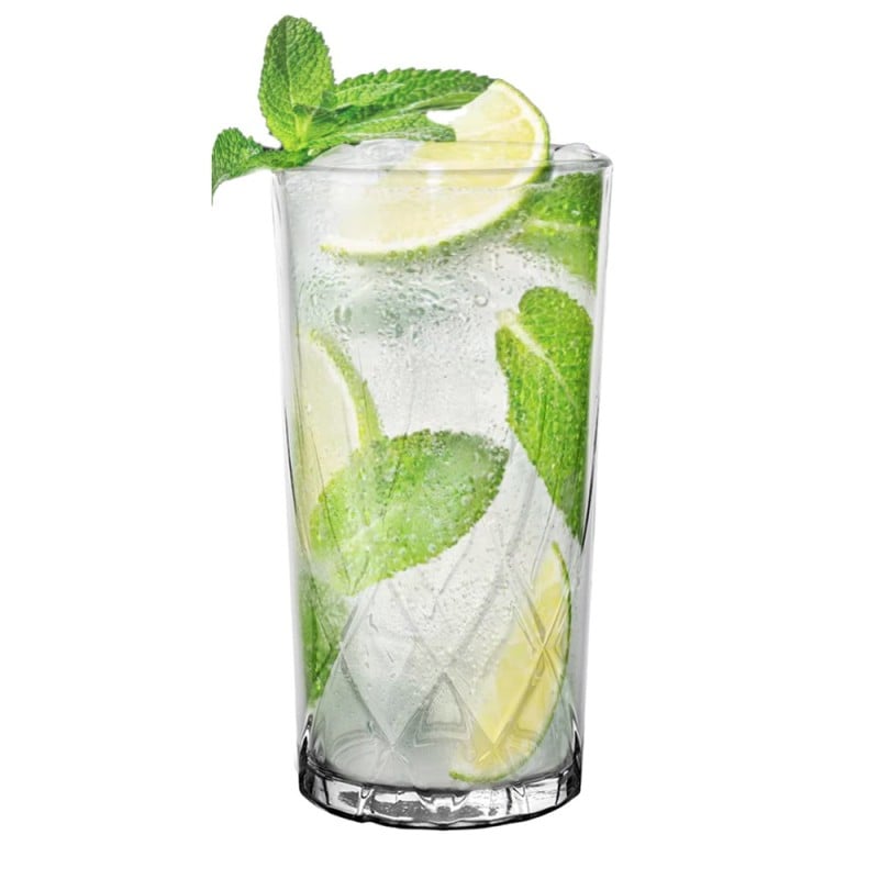 Szklanki do drinków 370 ml wysokie zestaw 6 sztuk napoje woda Long Drink Corda Florina
