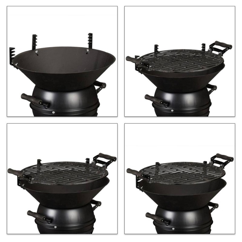 Grill żeliwny przenośny z misą paleniskową ogrodowy Brunbeste BR 2645