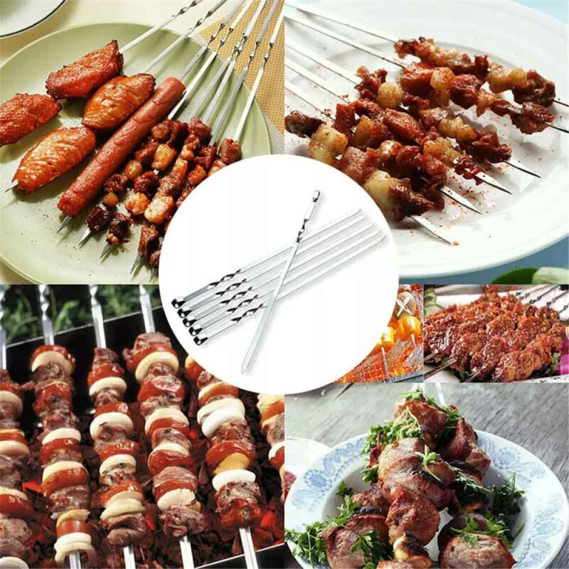 Szpikulce do szaszłyków BBQ szpady na grill kijki na ognisko  zestaw 6 sztuk Krisberg KR 2777
