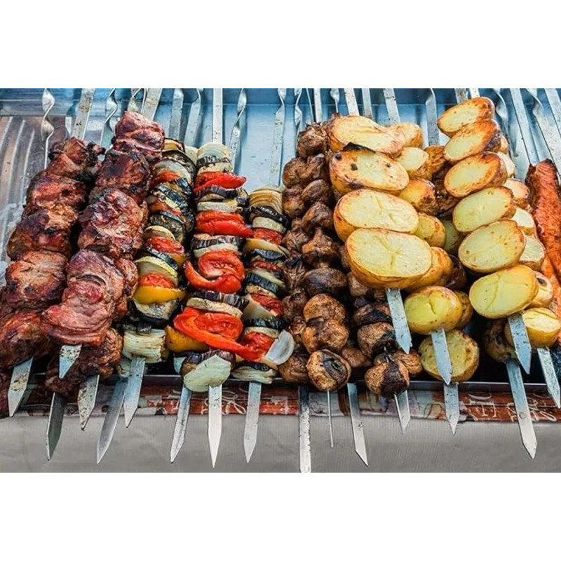 Szpikulce do szaszłyków BBQ szpady na grill kijki na ognisko zestaw 6 sztuk Krisberg KR 2777