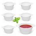 Bulionówka biała 600 ml zestaw 6 sztuk flaczarka szklana miseczka 19 cm salaterka Tragar 44099