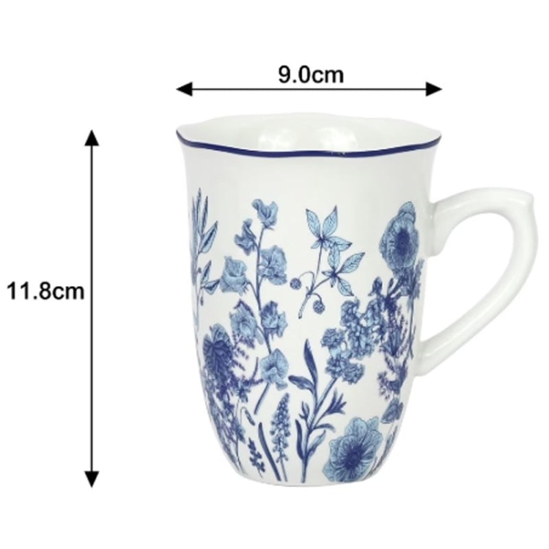 Kubki porcelanowe 380 ml komplet 6 kubków Colette Florina