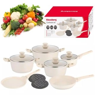 Garnki beżowe zestaw 12...