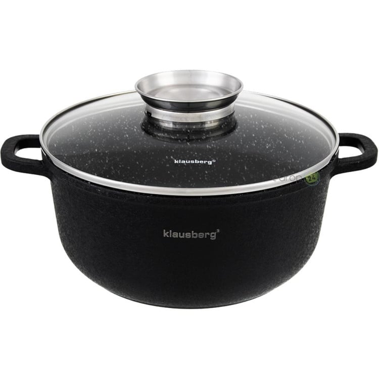 Garnki marmurowe Klausberg KB 7360 Zestaw garnków granitowych indukcyjnych Garnki marmurowe Klausberg KB 7360 Zestaw garnków granitowych indukcyjnych