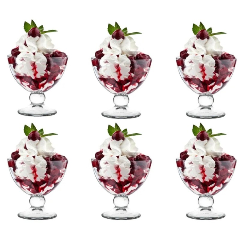 Pucharki do lodów i deserów dla 6 osób Altom Design Venus 280 ml komplet 6 pucharków