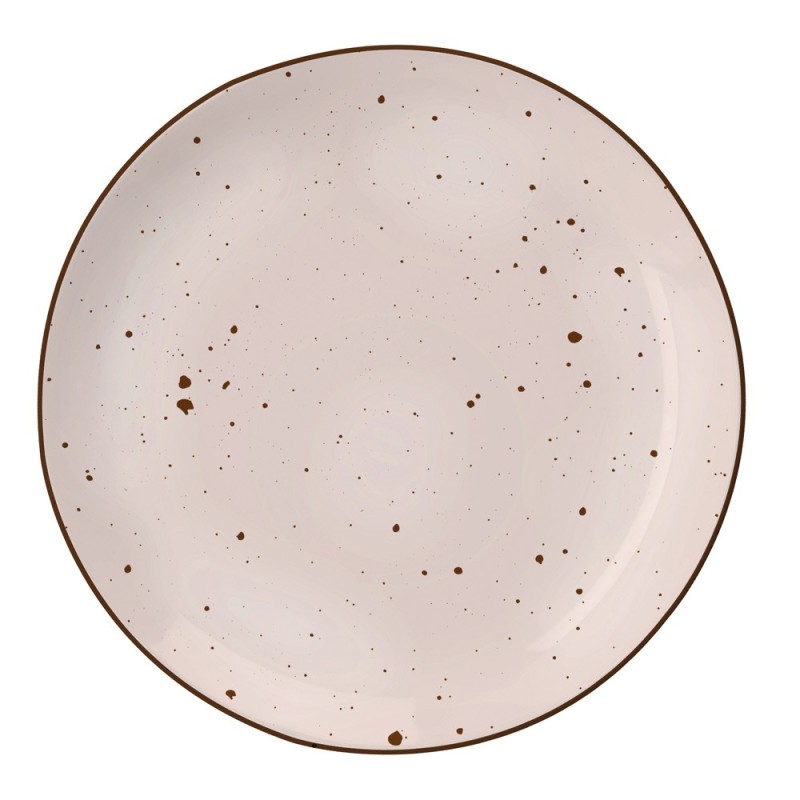 Serwis obiadowy 36 elementów porcelanowy MG Home Gemma Pastel zestaw talerzy dla 12 osób kolorowe nakrapiane