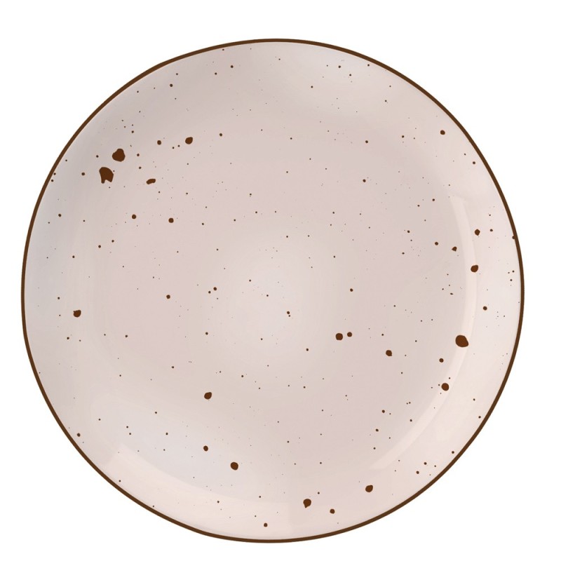 Serwis obiadowy 36 elementów porcelanowy MG Home Gemma Pastel zestaw talerzy dla 12 osób kolorowe nakrapiane