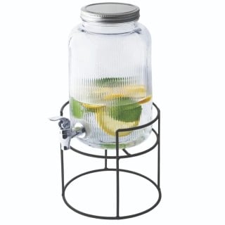 Słój szklany z kranikiem 4 L ze stojakiem do lemoniady napojów wody Altom Design