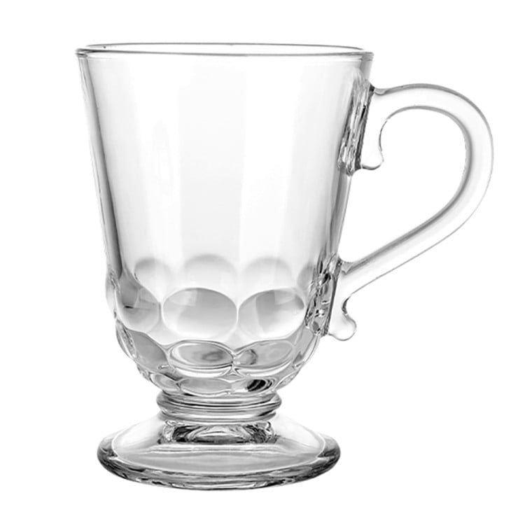 Kubki szklane 320 ml szklanki na stopce zestaw 6 szklanek Altom Siena Korale