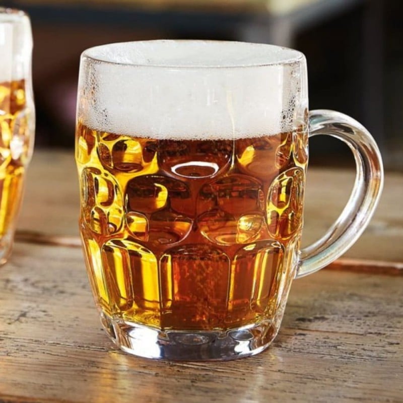 Kufle do piwa 540 ml Galicja Nixon z uchem szklany zestaw kufli 6 sztuk