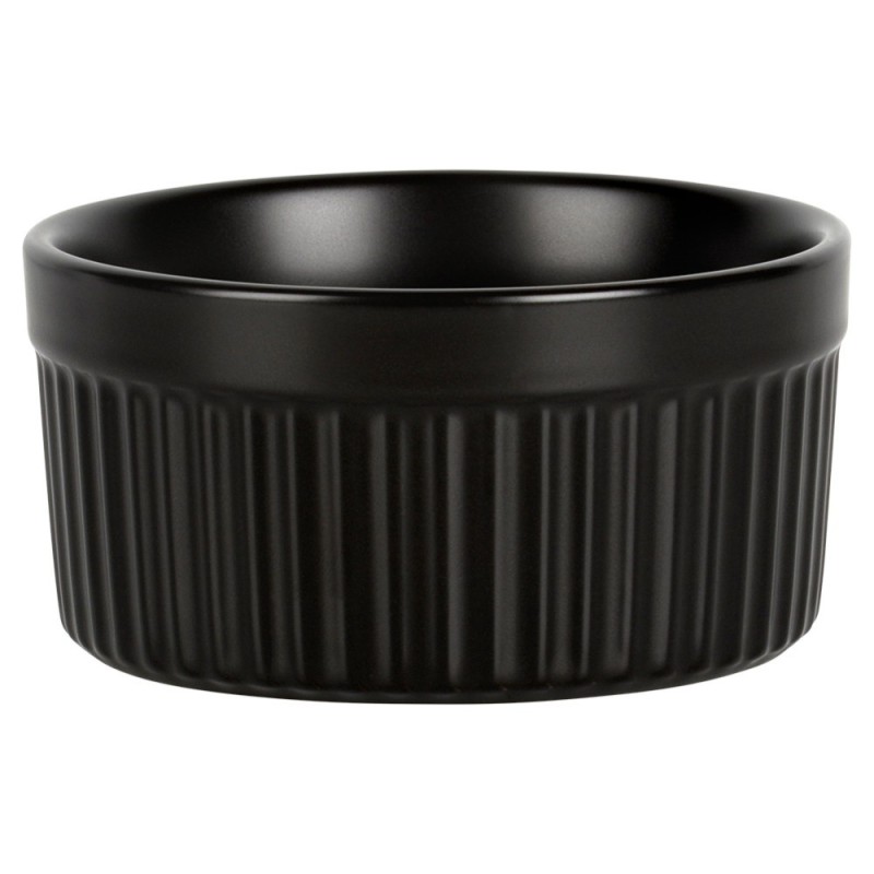 Kokilki do zapiekania 260 ml ramekin zestaw 10 sztuk salaterki miseczki pojemniki porcelanowe Brulee czarne