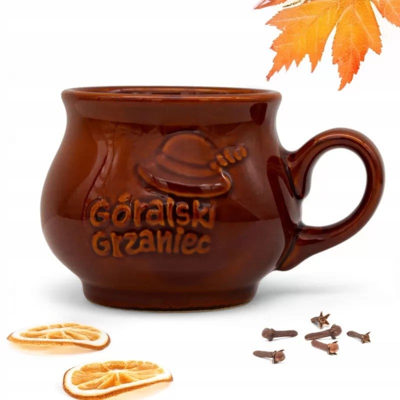 Kubek kamionkowy 300 ml na grzane wino Bella Fiore do grzańca góralski