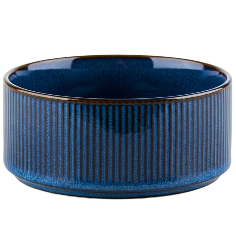 Serwis obiadowy porcelanowy Florina Evia Blue 24 elementy zestaw talerzy dla 6 osób modern