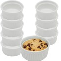 Kokilki do zapiekania 250 ml ramekin zestaw 10 sztuk salaterki miseczki pojemniki porcelanowe Brulee Tragar