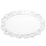 Patera szklana 25x16 cm Altom Design Vivienne duży talerz na ciasto desery