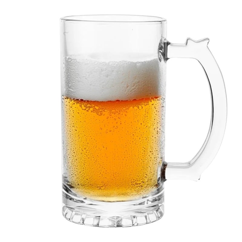 Kufle do piwa 500 ml wysokie Altom z uchem szklany zestaw kufli 6 sztuk