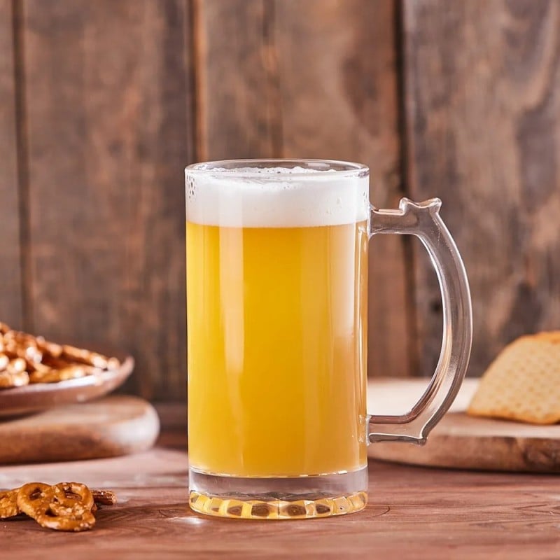 Kufle do piwa 500 ml wysokie Altom z uchem szklany zestaw kufli 6 sztuk