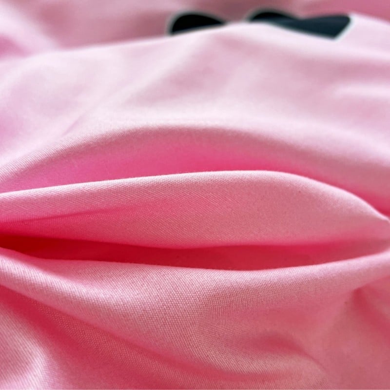 Pościel 160x200 bawełna satynowa dwustronna GierekHoff gruba 3 części GH 3098 różowa w serca