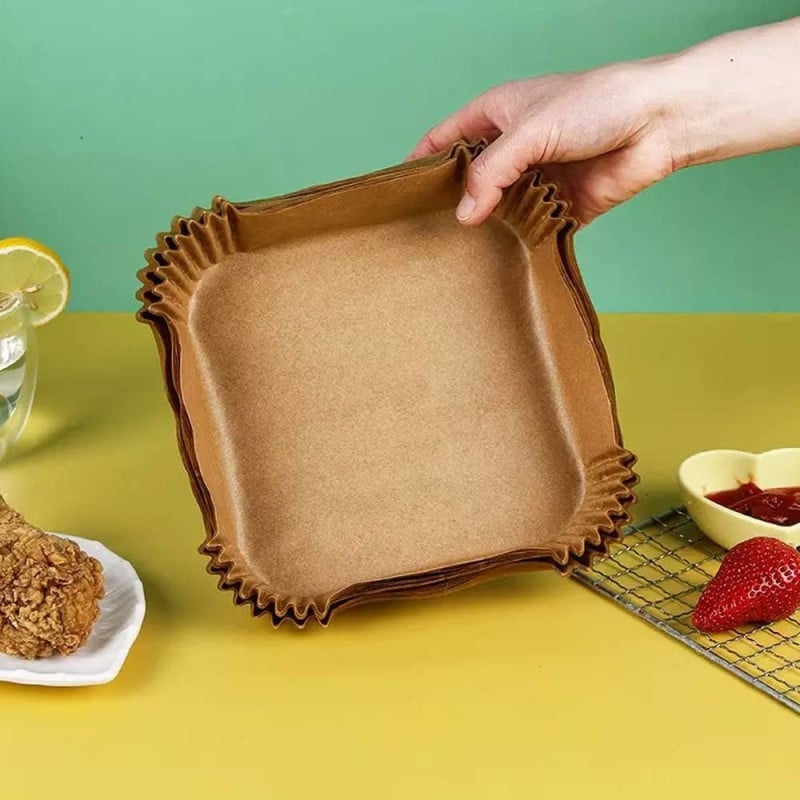 Wkłady papierowe 20x20 cm 300 szt do frytkownicy beztłuszczowej air fryer