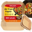 Wkłady papierowe 16x16 cm 300 szt do frytkownicy beztłuszczowej air fryer