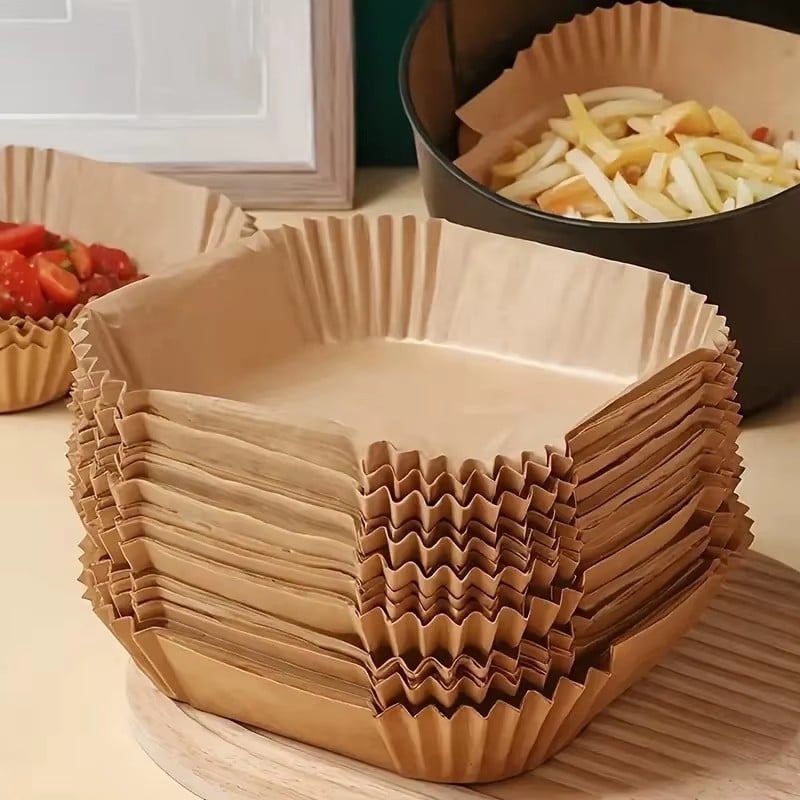 Wkłady papierowe 20x20 cm 100 szt do frytkownicy beztłuszczowej air fryer