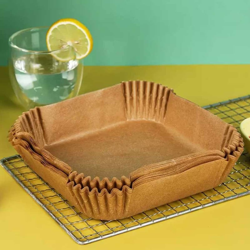 Wkłady papierowe 16x16 cm 100 szt do frytkownicy beztłuszczowej air fryer
