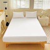 Prześcieradło 140x200 z gumką z mikrofibry GierekHoff grube białe