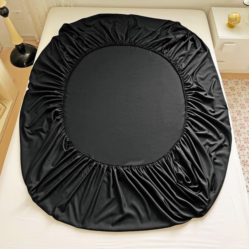 Prześcieradło 140x200 z gumką z mikrofibry GierekHoff grube czarne