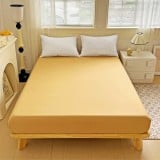 Prześcieradło 140x200 z gumką z mikrofibry GierekHoff grube beżowe