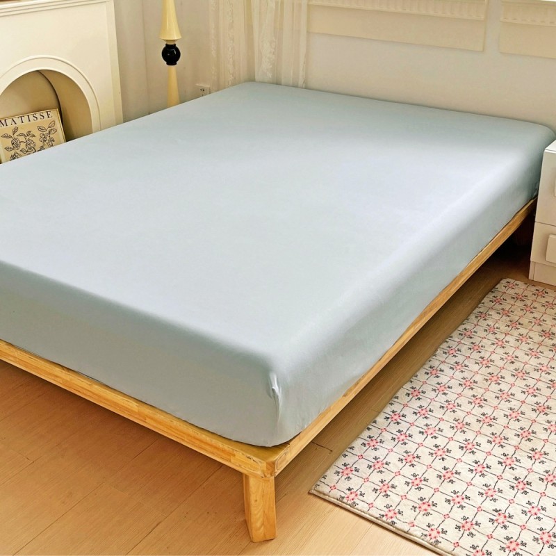 Prześcieradło 180x200 z mikrofibry GierekHoff grube z gumką szare